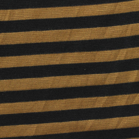 Black Horizontal-Stripe Rib Knit, Poly-Viscose, 230 gsm, ref EF-261879