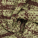 Maroon Houndstooth Jacquard, Cotton-Poly — photo 3