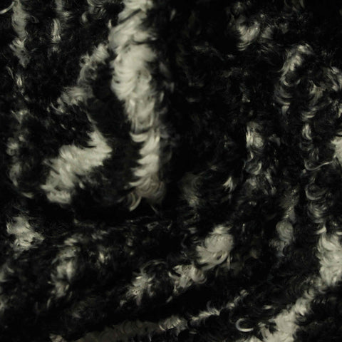Black Zebra Knit, Polyester, 340 gsm