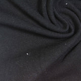 Polyester Viscose Stretch Ponte Knit Fabric, 310 gsm, 160 cm — Black — photo 3