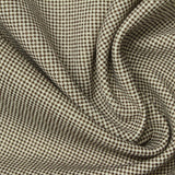 Brown Micro-Check Interlock Knit, Polyester — photo 3