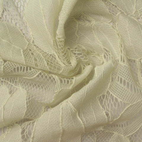 Cream Floral Lace, Cotton