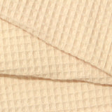 100% Cotton Waffle Knit Fabric, 180 gsm, 135 cm — Beige — photo 3