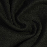 Jacquard Polyester Cotton Stretch Knit Fabric, 330 gsm, 155 cm — Black — photo 3