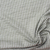 White Vertical-Stripe Crepe, Viscose — photo 3