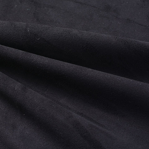 Polyester Stretch Knit Fabric, 290 gsm, 153 cm — Black