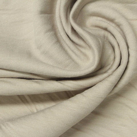 Viscose Nylon Stretch Ponte Knit Fabric, 230 gsm, 150 cm — Beige