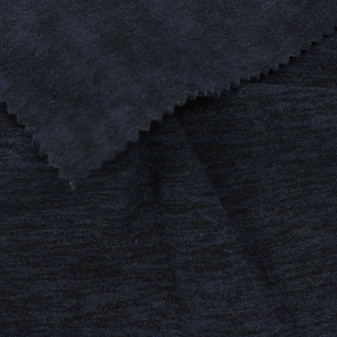 Dark Blue Marl Fleece, Polyester, 266 gsm