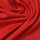Brushed Polyester Stretch Milk Silk Knit Fabric, 210 gsm, 160 cm — Red — photo 3