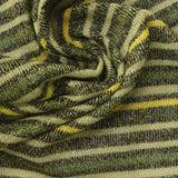 Black Diagonal-Stripe Jersey Knit, Polyester — photo 3