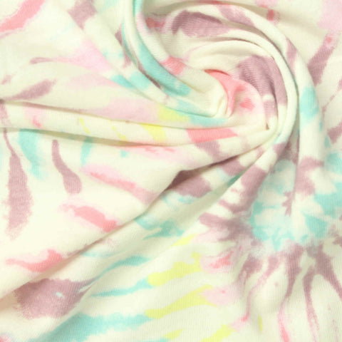 Pink Abstract Jersey Knit, Cotton-Poly
