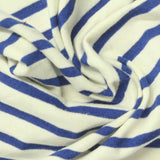 Blue Horizontal-Stripe Knit, Cotton-Poly — photo 3