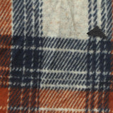 Navy Plaid Interlock Knit, Poly-Viscose — photo 3