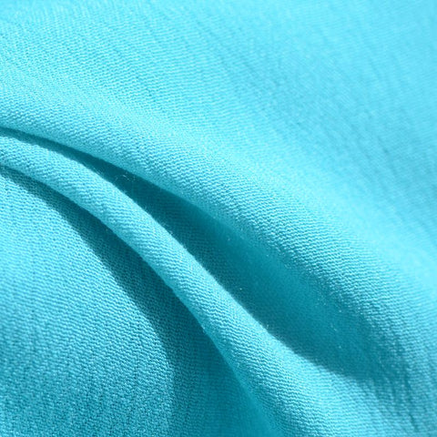 100% Viscose Crepe Fabric, 130 gsm, 128 cm — Blue, ref EF-7696