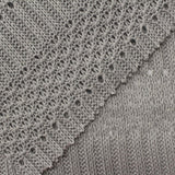 Grey Eyelet Chunky Knit, Polyester — photo 3