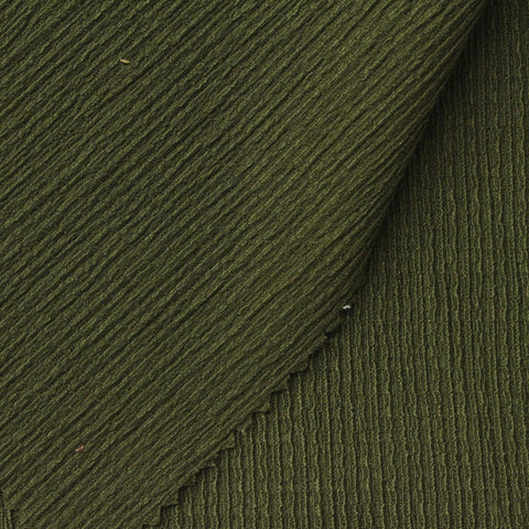 Polyester Stretch Crepe Fabric, 200 gsm, 145 cm — Green