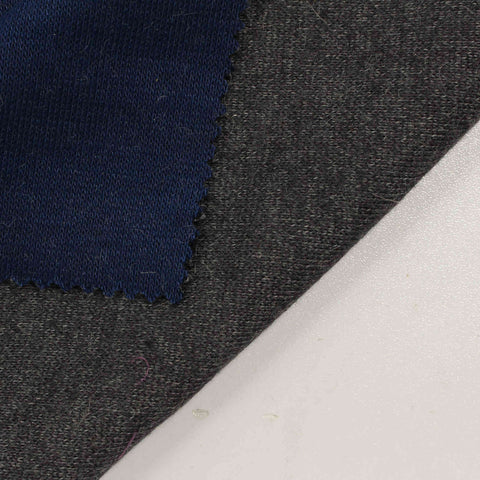 Polyester Viscose Scuba Knit Fabric, 415 gsm, 150 cm — Navy