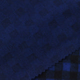 Blue Check Jacquard, Poly-Cotton — photo 3