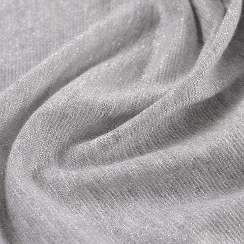 Light Grey Heather Jersey Knit