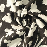Black Abstract-Floral Jacquard, Polyester — photo 3