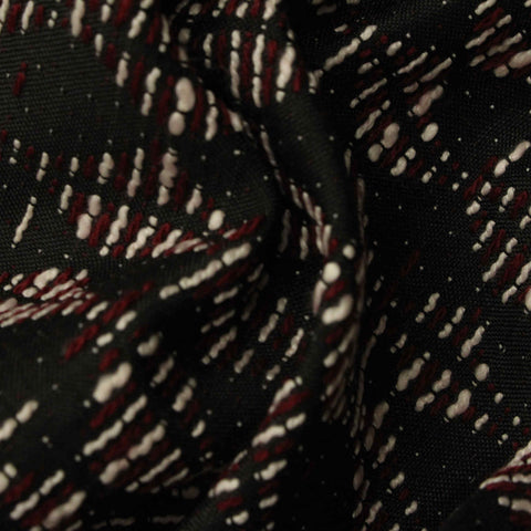 White Dashes Jacquard, Poly-Acrylic