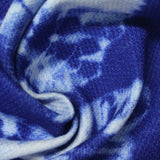 Blue Abstract Knit, Poly-Viscose — photo 3