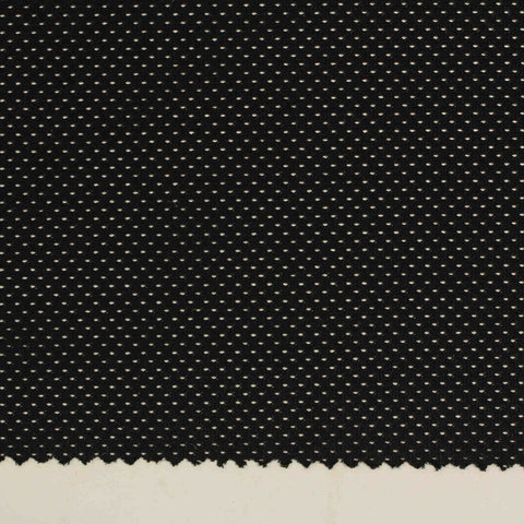 100% Polyester Mesh Fabric, 110 gsm, 155 cm — Black