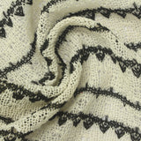 Black Horizontal-Line Chunky Knit, Poly-Cotton — photo 3