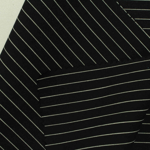 White Horizontal-Stripe Poplin, Cotton, 145 cm, ref EF-206458