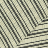 Black Stripes Crepe, Cotton-Poly — photo 3