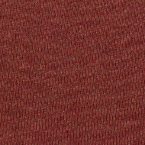 Red Heathered-Marl Jersey Knit, Cotton-Poly