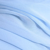 100% Polyester Chiffon Fabric, 70 gsm, 150 cm — Blue — photo 3