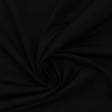 Polyester Stretch Knit Fabric, 210 gsm, 155 cm — Black — photo 3