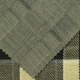 Black Plaid Interlock Knit, Poly-Viscose — photo 3