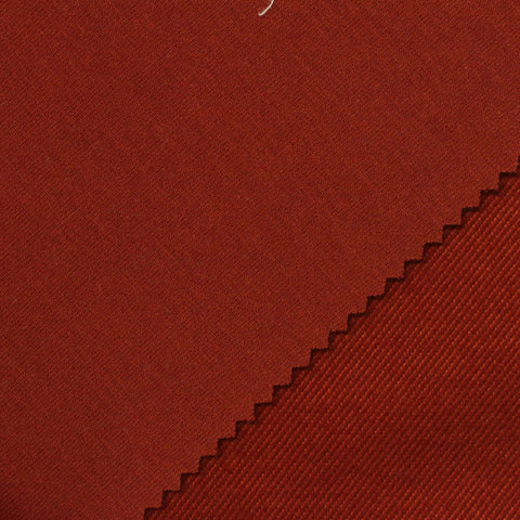 Brushed Polyester Viscose Stretch Jersey Knit Fabric, 470 gsm — Red