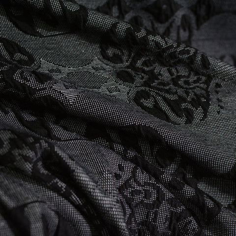 Black Damask Jacquard, Poly-Viscose