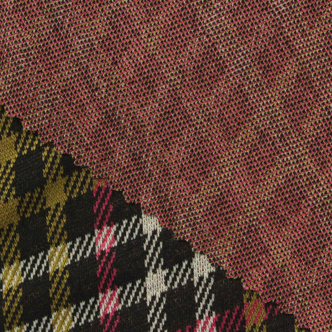 Black Houndstooth Jacquard, Polyester, 300 gsm, 155 cm