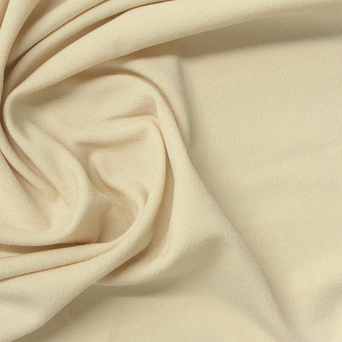 Polyester Stretch ITY Knit Fabric, 215 gsm, 170 cm — Beige