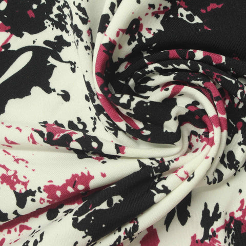White Splatter Knit, Polyester
