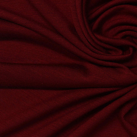 Viscose Stretch Jersey Knit Fabric, 140 gsm, 160 cm — Red, ref EF-244012