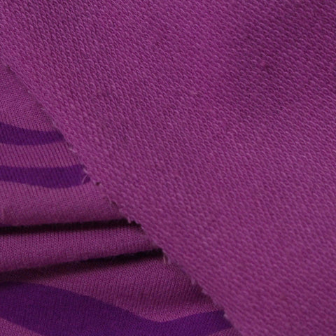 Purple Zebra French Terry