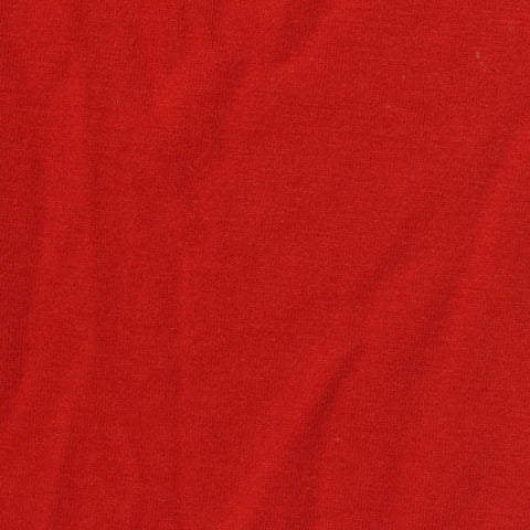 Polyester Cotton Stretch Jersey Knit Fabric, 200 gsm, 185 cm — Red