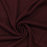 Viscose Stretch Rib Knit Fabric, 171 gsm, 119 cm — Red — photo 3