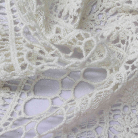 Cream Floral Jacquard, Cotton, 188 gsm