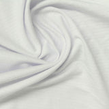 Jacquard Polyester Stretch Knit Fabric, 270 gsm, 165 cm — White — photo 3