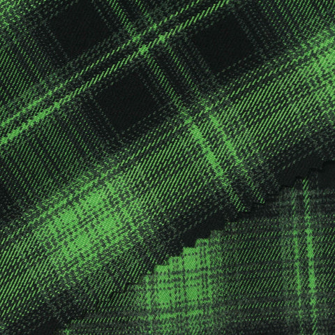 Black Plaid Woven, Poly-Viscose, 290 gsm, 150 cm, ref EF-265190