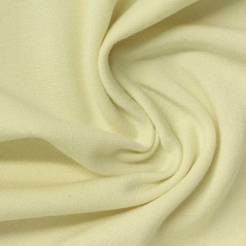 Pale Yellow Ribbed Ponte Knit, Viscose