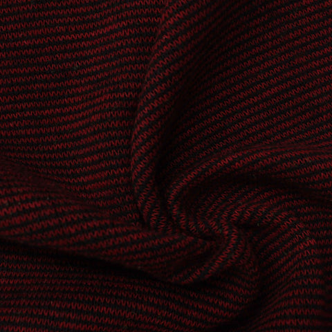 Black Plaid Chunky Knit, Poly-Acrylic