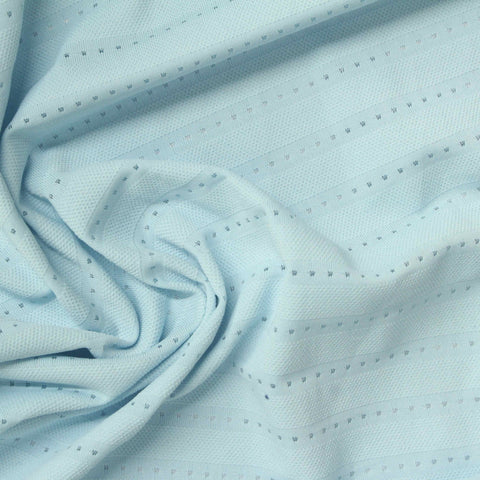 Blue Fine-Dot Jersey Knit, Polyester