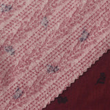 Black Floral Pointelle Knit, Polyester — photo 3